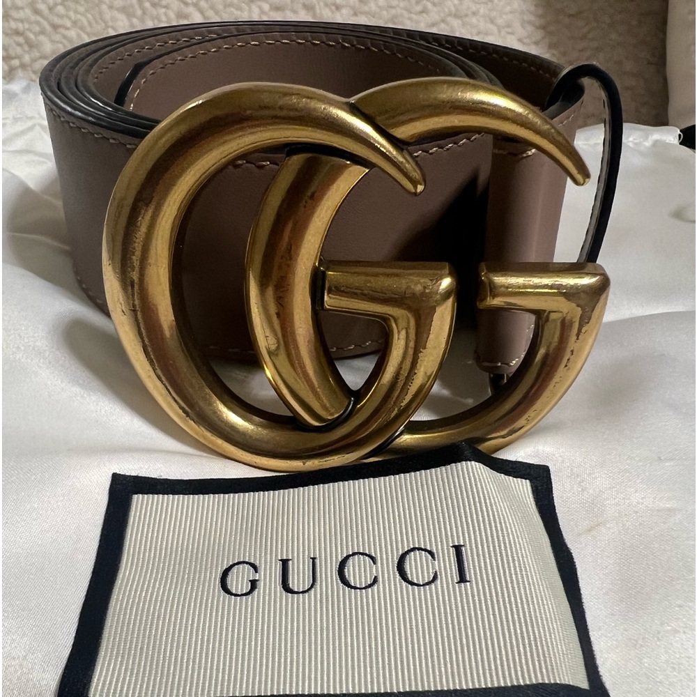 Gucci Marmont GG authentic Belt. Dusty Pink. Size 80 ** in great condition**